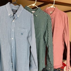 3 Gingham Plaid Shirts J Crew